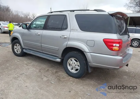 2001 Toyota Sequoia Limited V8 z USA, uszkodzony, nr VIN 5TDBT48A01S050724